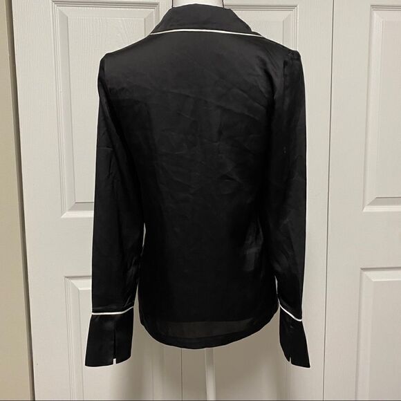 Cotton Candy LA XS Black button down pajama top - Picture 9 of 13